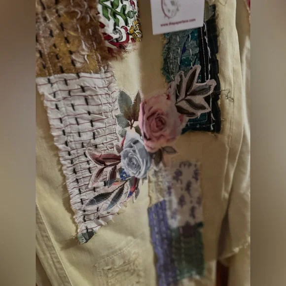 Paper Lace Yellow light weight denim - Picture 8 of 13